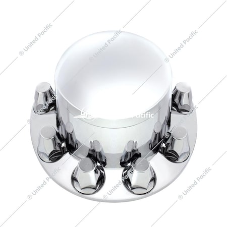 United Pacific Chrome Dome Rear Axle Cover With 33Mm Thread-On Nut Cover 10263